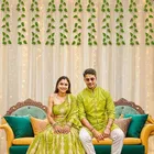 Net Backdrop for Decoration with Warm Yellow Led Light 