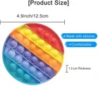 Silicone Stress Relief Push Pop Bubble Toy for Kids 