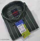 Cotton Blend Checked Shirt for Men, D-Green 