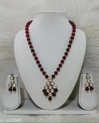 Alloy Necklace with Earrings for Women 
