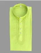 Cotton Blend Embroidered Kurta for Men 