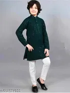Embellished Rayon Pyjama Set for Boys 