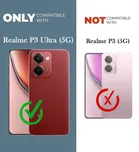 Rubber Back Cover for Realme P3 Ultra 5G 