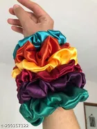 Pack of 12 Fabric Hair Elastics for Women 