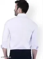 Cotton Blend Solid Full Sleeves Shirt for Men 