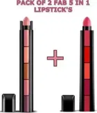 36H Eyeliner, Kajal, 2 Pcs 5 In 1 Lipstick, Multicolor, Set Of 3