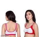 Cotton Sports Bra for Women & Girls, Multicolour, Pack of  6 
