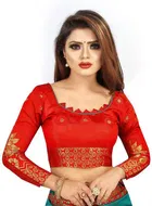 Trendy Banarasi Saree with Blouse Piece For Women 