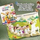 Fairytales Coloring Storybooks Set of 2 Parts 3 and 4 Snow White and The Pied Piper Fun Coloring Reading Book for Kids Toddlers Preschoolers Early Learning Activity Story Book Birthday Gift Brain Development Homeschooling Nursery KG