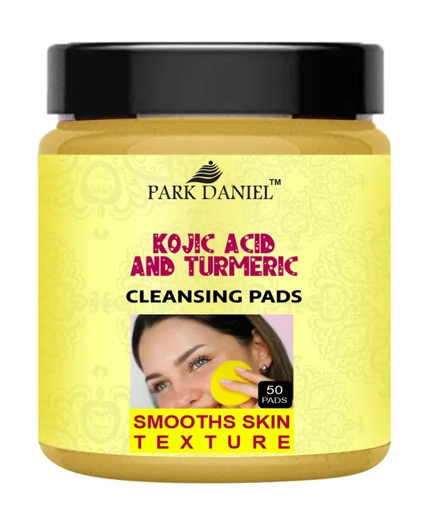Park Daniel Kojic Acid & Turmeric 50 Pcs Cleansing Pads (Pack of 1)