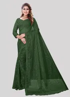 Net Floral Saree for Women 
