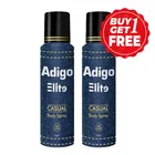 Adigo Elite No Gas Body Spray Casual 2X120 ml (Buy 1 Get 1 Free)