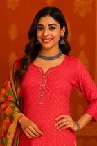 Rayon Solid Kurti for Women 