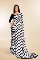 Georgette Printed Saree for Women 