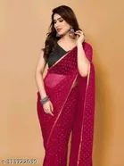 Chiffon Printed Saree for Women 