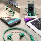 Aroma NB119 Zebra Bluetooth Neckband - 100H [Chrome Green]