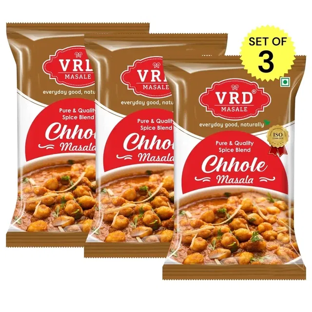 वीआरडी छोले मसाला 12 g (पाउच) (3 का सेट)