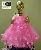 Net Sleeveless Dress for Girls 