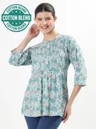 Casual wear regula sleeves short kurti for women 