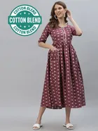Cotton Printed Anarkali Kurti for Women 