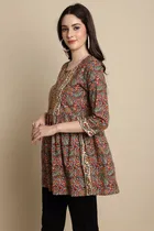 Cotton Printed Top for Women 
