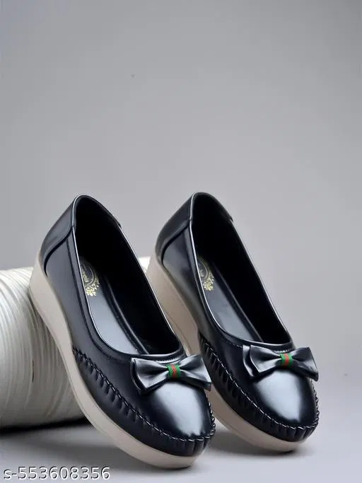 Shoetopia Girls Loafers - Black (7.5-8 Years)