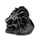 Roaring Lion Head Finger Ring for Men 