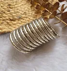Alloy Spiral Bangle Bracelet for Women 