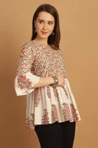 Cotton Printed Top for Women 