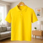 Cotton Blend Polo Neck T-Shirt for Men 