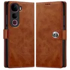 Artificial Leather Mobile Flip Cover for Vivo V2439 / Y400 Pro 5G 