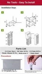Metal 7 Layers Collapsible Shoe Racks 