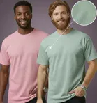 Polyester Round Neck T-shirt for Men, Multicolour, Pack of 2 