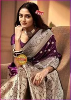 Kanjeevaram Saree with Zari Woven for Women 