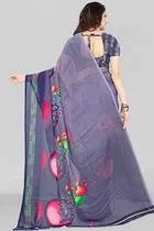 Georgette Printed Saree for Women 