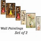 MDF 2 Pcs Designer Wall Painting for Home & Office 