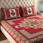 Cotton Queen Bedsheet with 2 Pillow Cover 