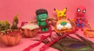 Synthetic 3 Pcs Rakhi with Roli Chawal 