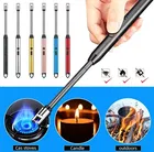 Aluminium Rechargeable Flameless Windproof Gas Lighter for Home 