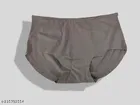 Solid Mid Rise Seamless Silk Briefs for Women, Pack of 4 