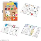 Children Spiral Educational Wall Chart with Fill colorr in alphabet, number & hindi varnamala coloring books For Kids 