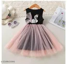 Net Sleeveless Dress for Girls 