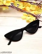 Squar & Cat Eye UV Protected Women Sunglasses, Black & White, Pack of 2