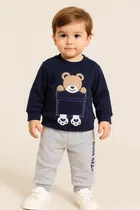 Hoisery Printed Clothing Set for Boys 