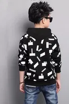 Cotton Blend Round Neck Hoodie for Boys 