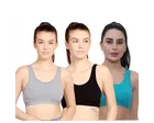 Cotton Blend Non Padded Bras for Women (Multicolor, 28) (Pack of 3)