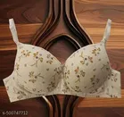 Hosiery Printed Bra for Women & Girls, Multicolour, Pack of 2 