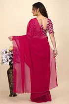 Georgette Woven Design Saree for Women 