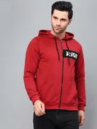 Printed Fleece Jacket for Men 