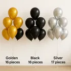 50 Pieces Metallic Balloons Of Golden 